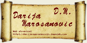 Darija Marošanović vizit kartica